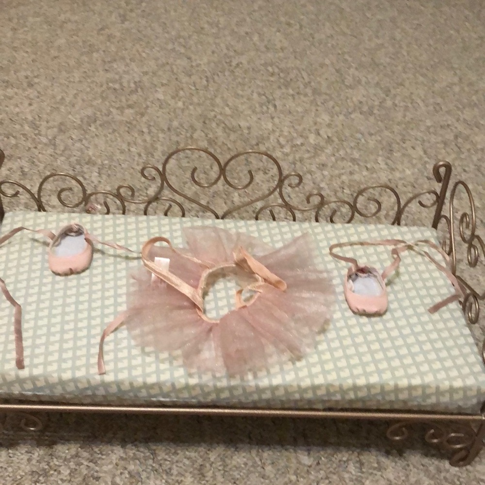 Ballet skirt and shoes  American girl doll 18 inch